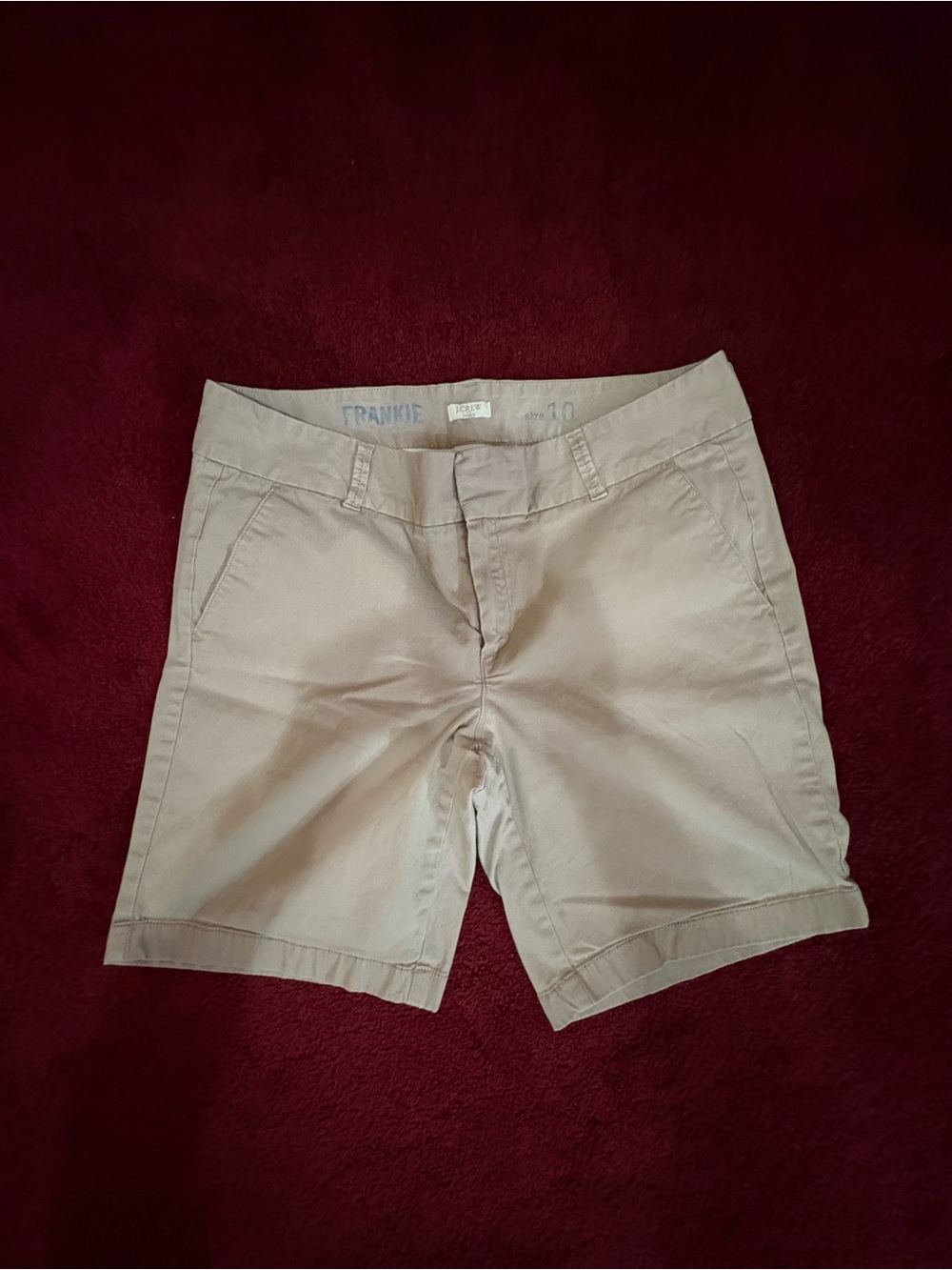 J. Crew Women's Chino Shorts in Light Tan